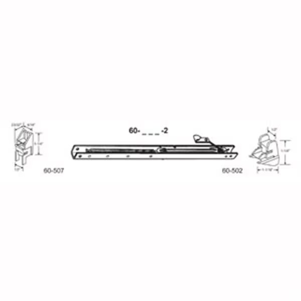 24 in. Balance Stamped No. 2330 with Ends 60-507 & 60-502 Attached Window Channel, 6PK, Robus Splendor, Mfr#: RO1208382